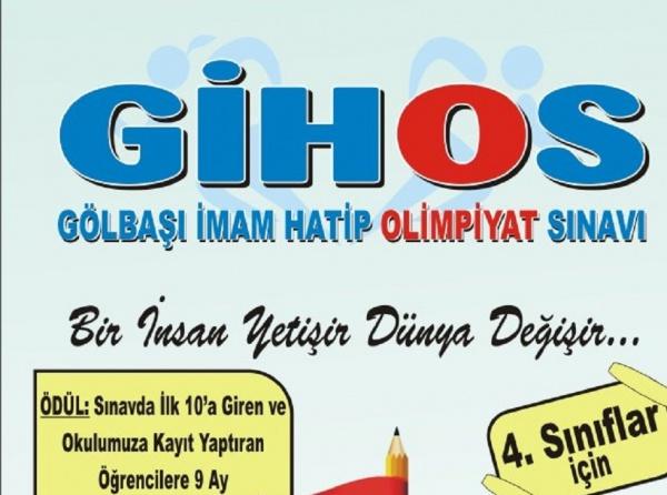 GİHOS ( Gölbaşı İmam Hatip Olimpiyat Sınavı Afişi